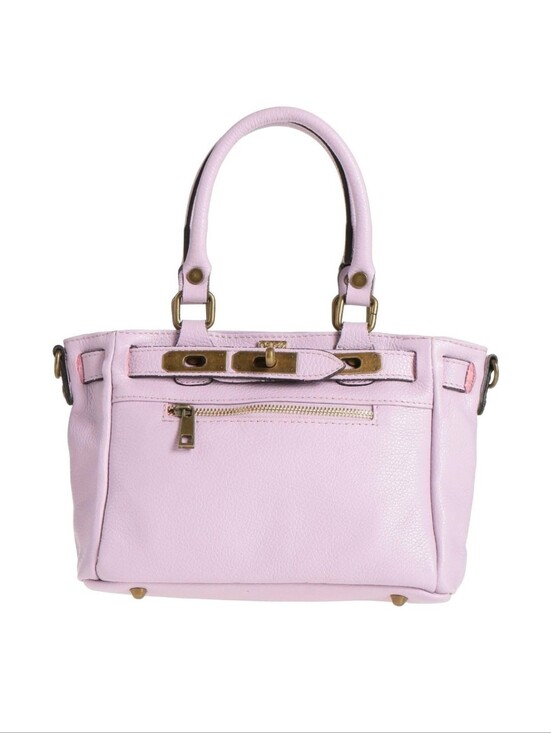 TSD12 Handbags - Genuine Leather Stylish Lilac Satchel Handbag